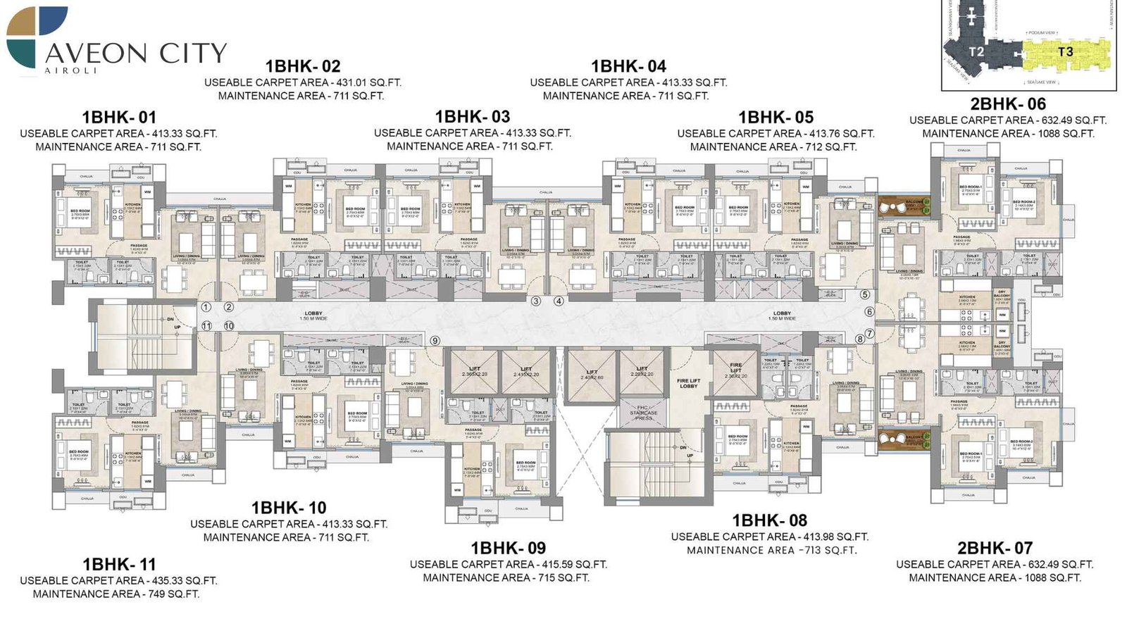 Balaji-Tricity-Delta-Aveon-City-Floor-Plan-Tower-3